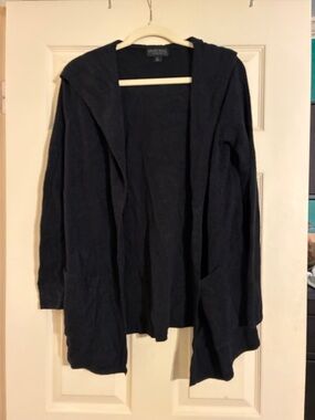 Barefoot Dreams Hooded Open-Front Cardigan